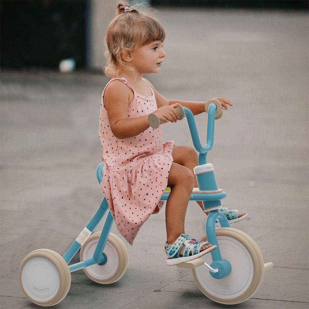 yvolution driewieler classic trike  - blauw  | 03YT49B2  | 2
