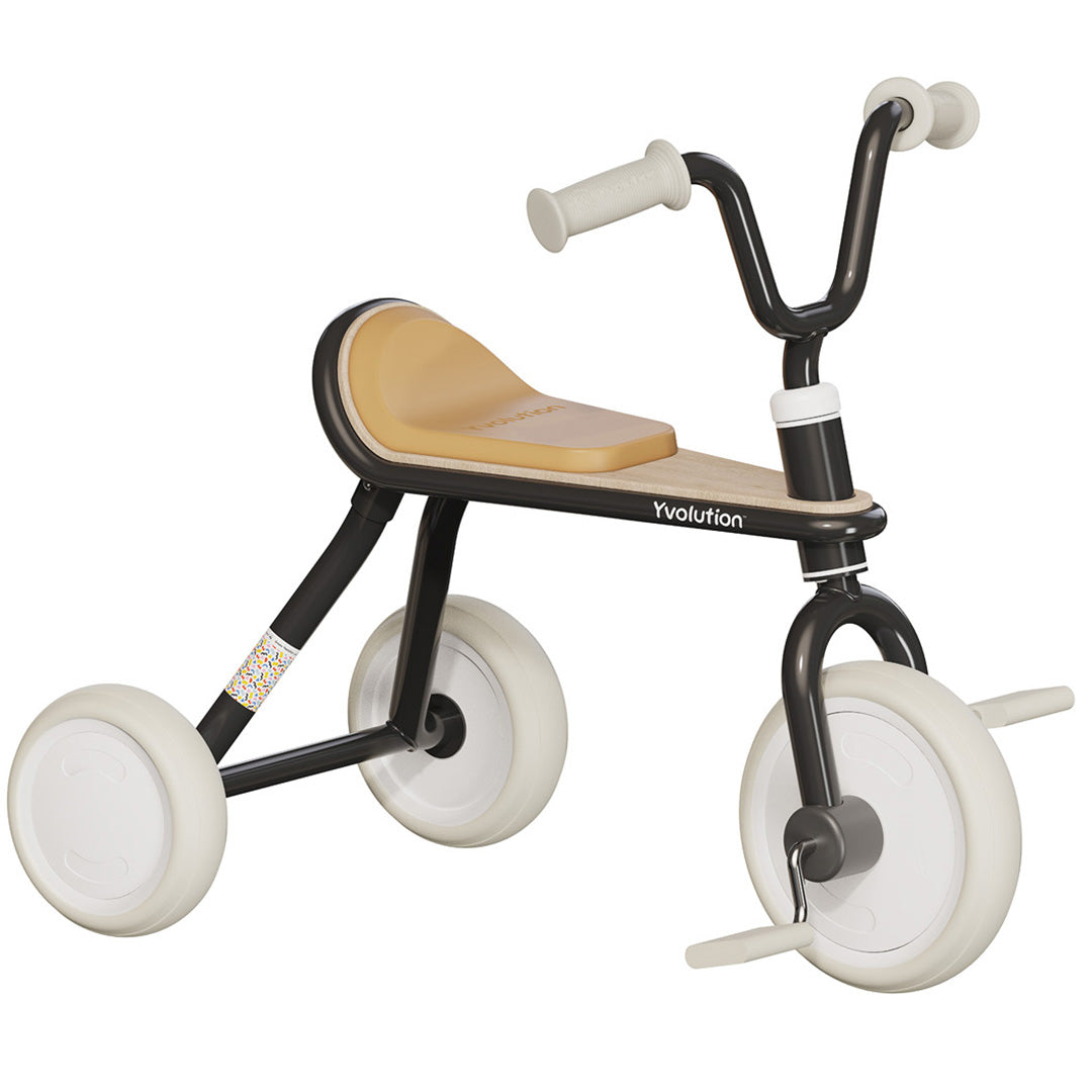 yvolution driewieler classic trike - zwart | 03YT49K2 | 