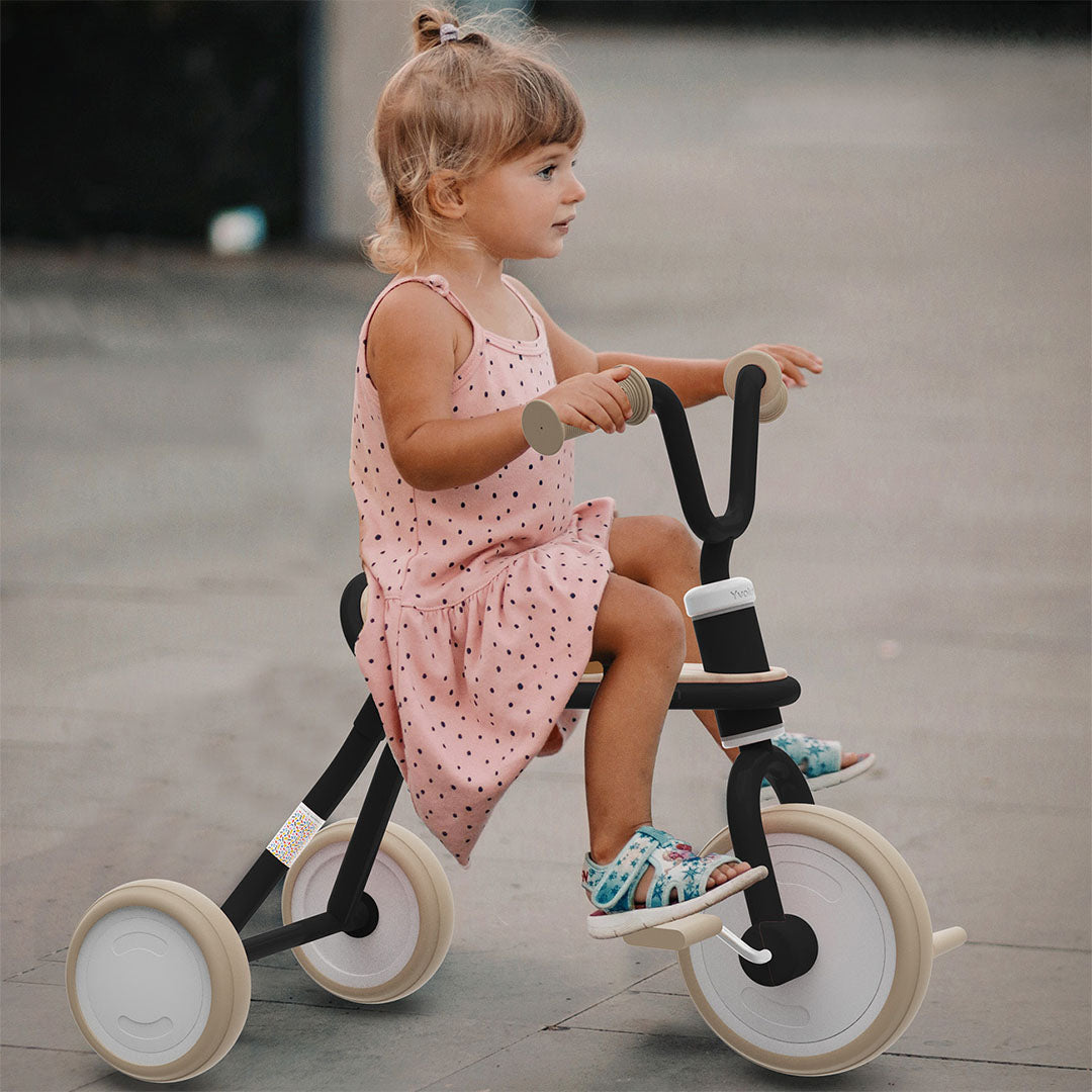 yvolution driewieler classic trike - zwart | 03YT49K2 | 2