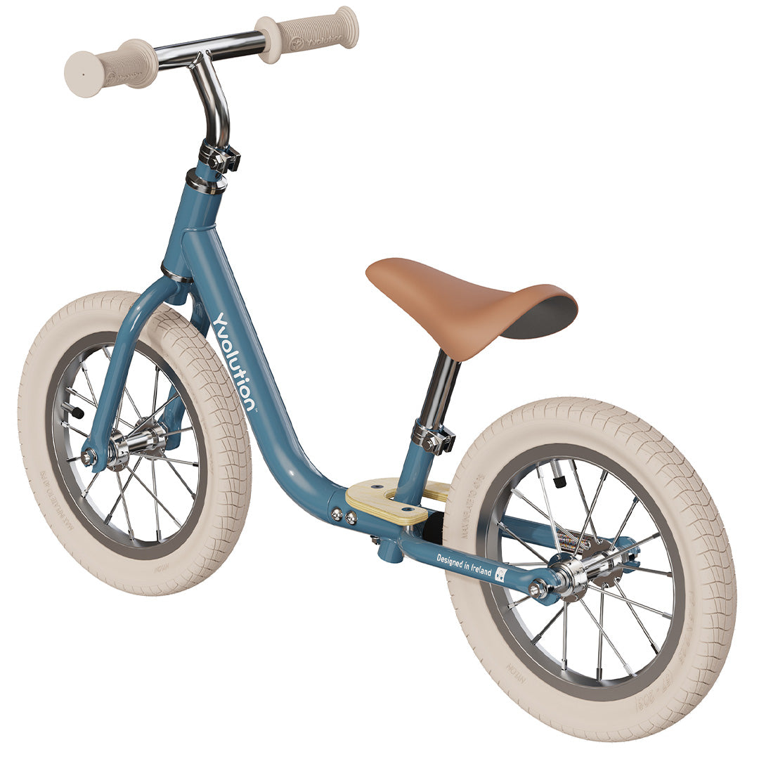 yvolution loopfiets classic balance bike air - blauw | 03YT52B4 | 2