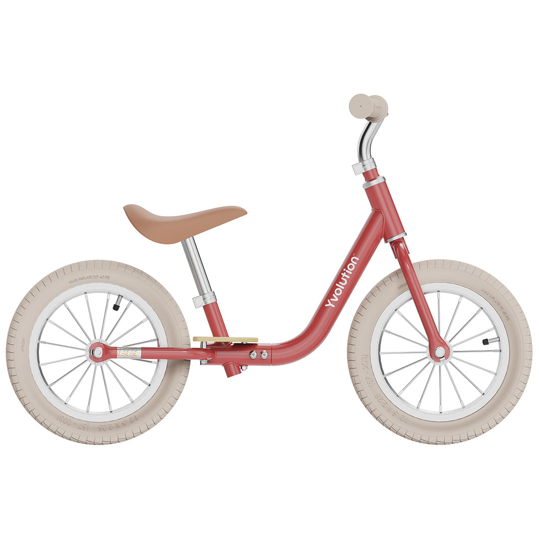yvolution loopfiets classic balance bike air - rood | 03YT52R4 | 