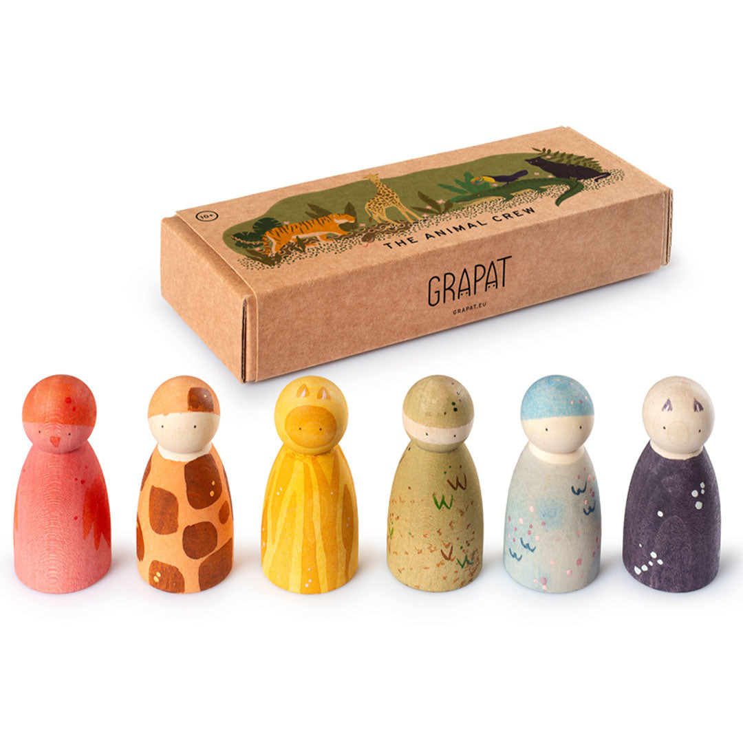 grapat houten nins® dieren - 6st | 26-282 | 1