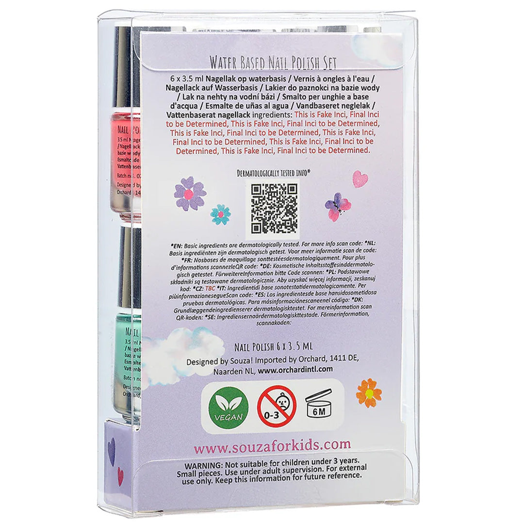 souza for kids nagellak op waterbasis - 6st | 107134 |  2