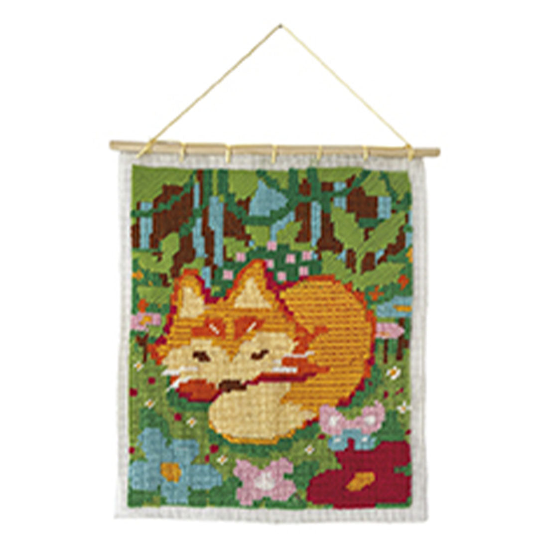 janod coffret créatif atelier deco - renard à broder