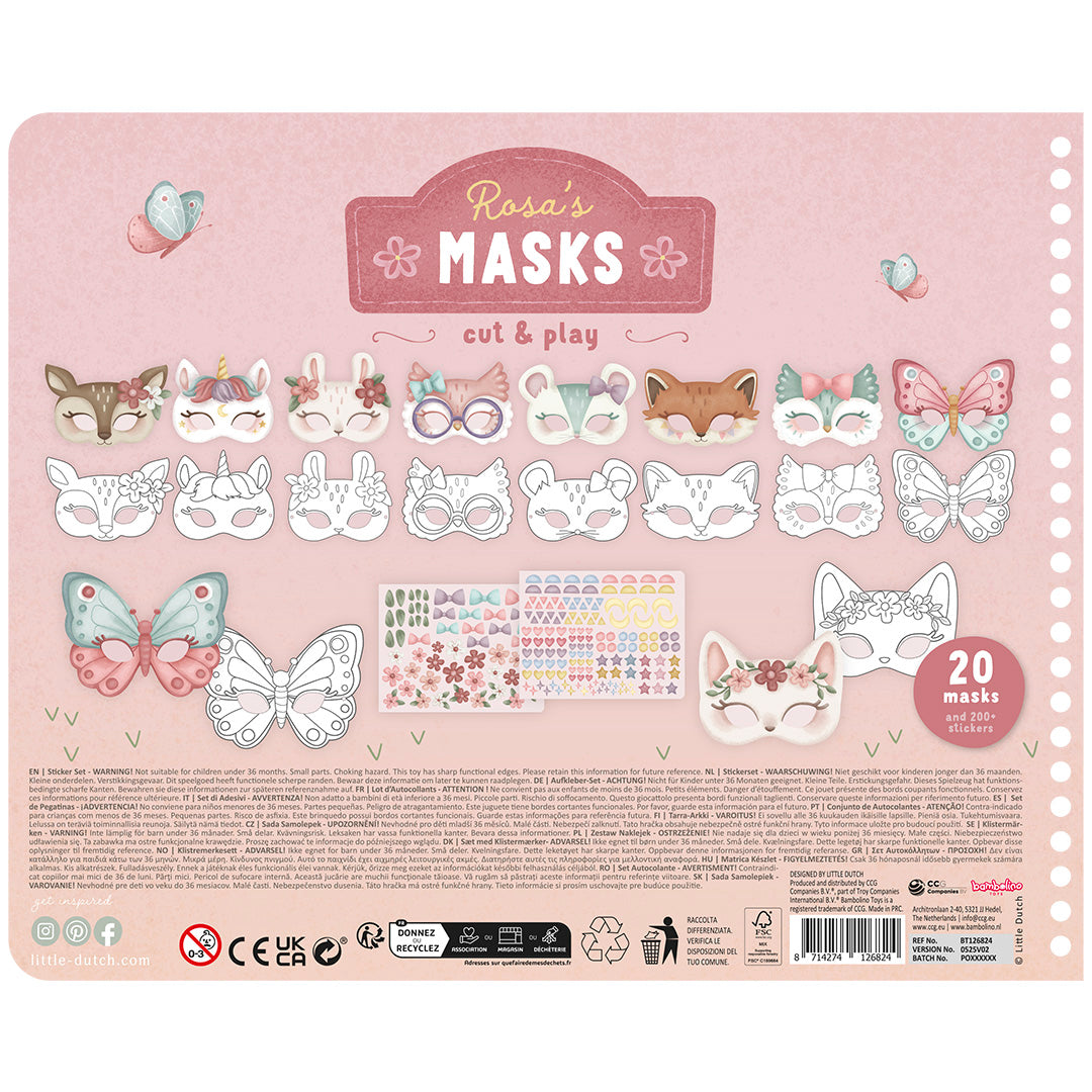 126862 | little dutch knutselboek rosa's masks | 4