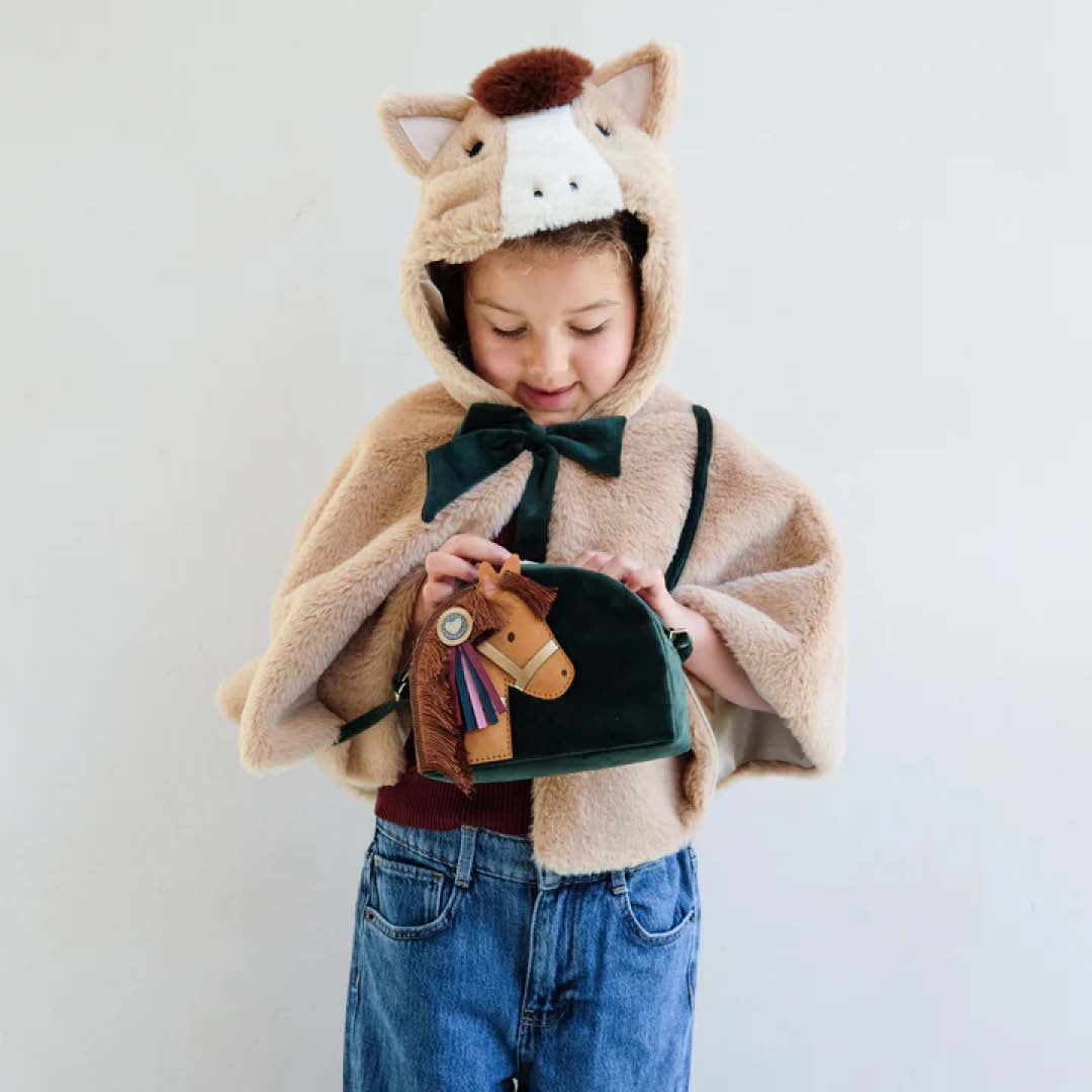 mimi & lula verkleedcape paard - bruin | 175001-43 | 1