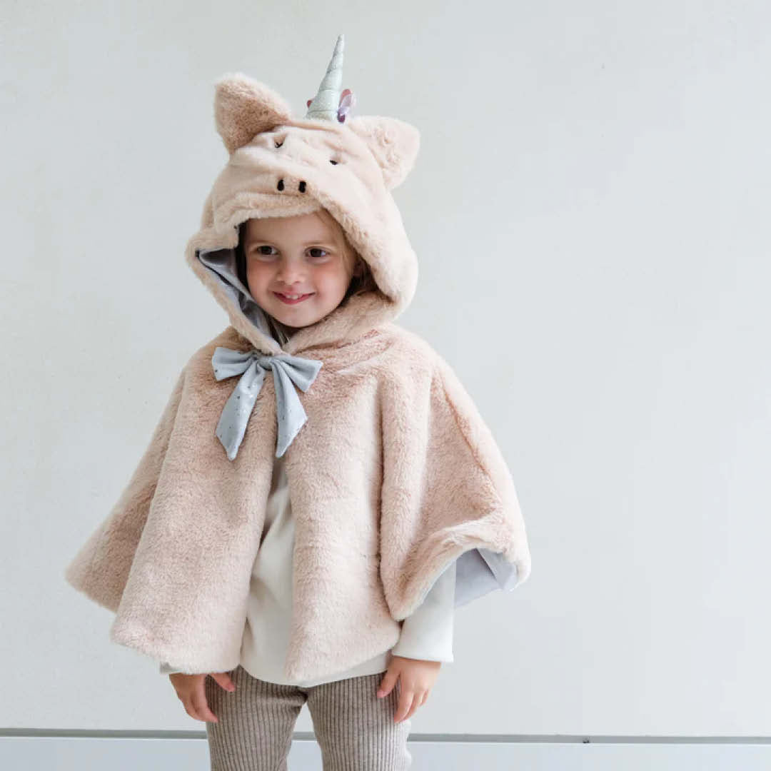 mimi & lula verkleedcape eenhoorn - beige | 175003-61 | 2