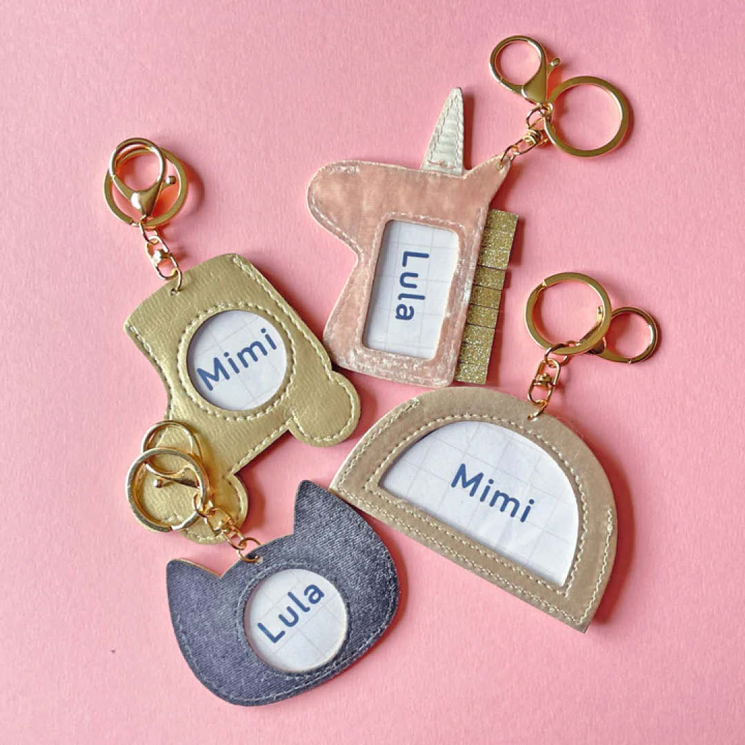 mimi & lula sleutelhanger kitty cat - grey | 177009-07 | 1