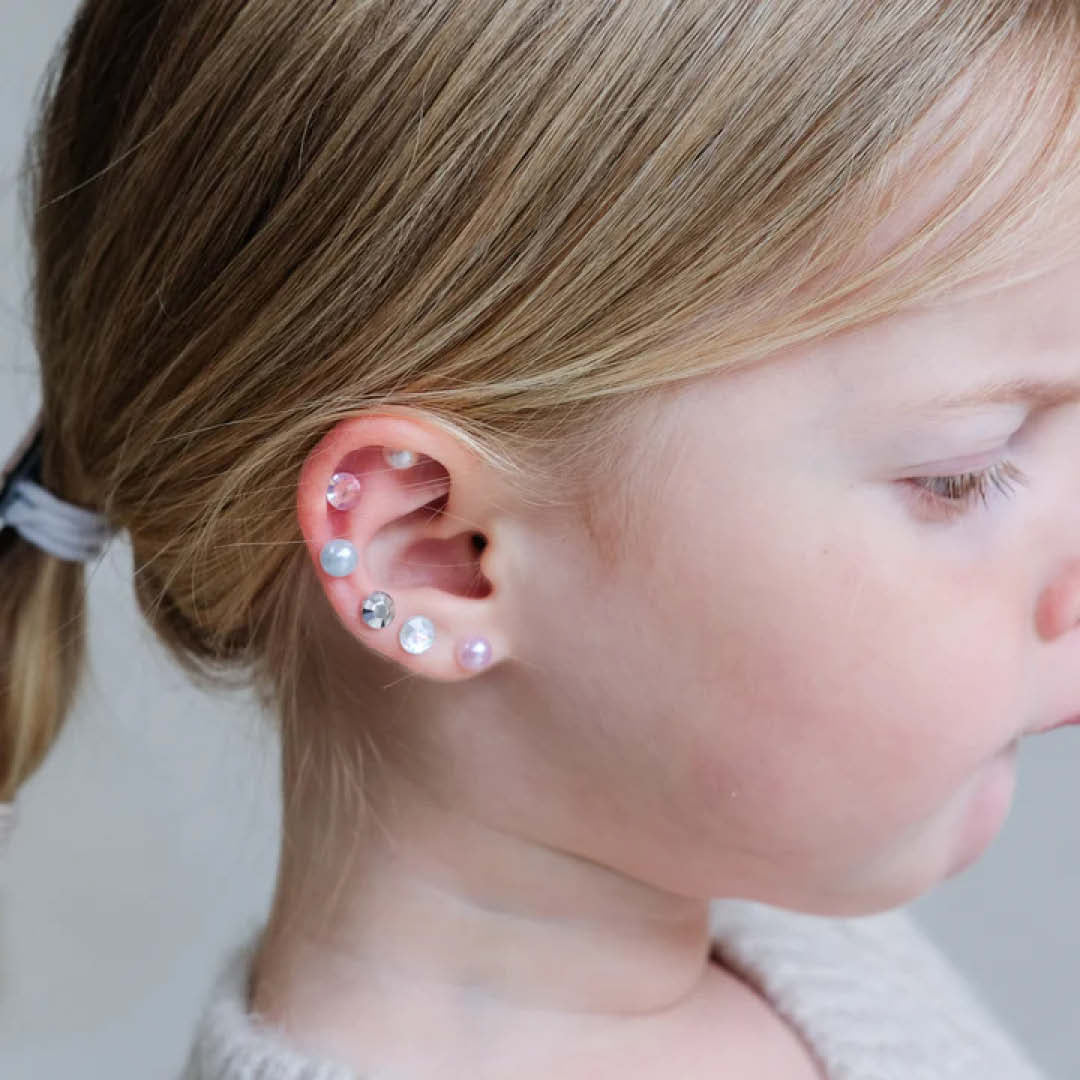 mimi & lula plakoorbellen pink gem - 30 paar | 178005-27 | 2
