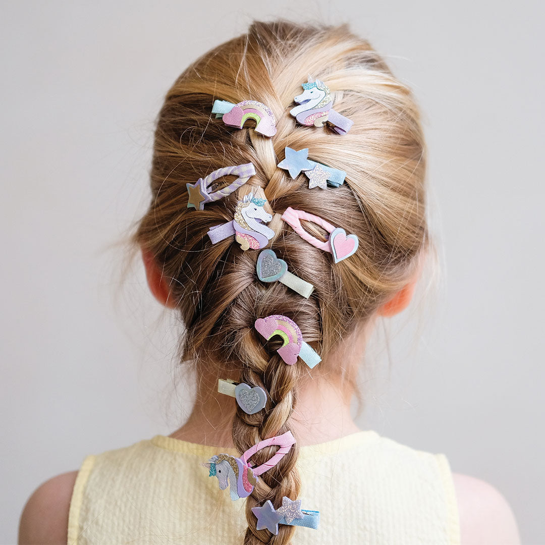 mimi & lula barrettes dreamy unicorn mini - 8 pcs