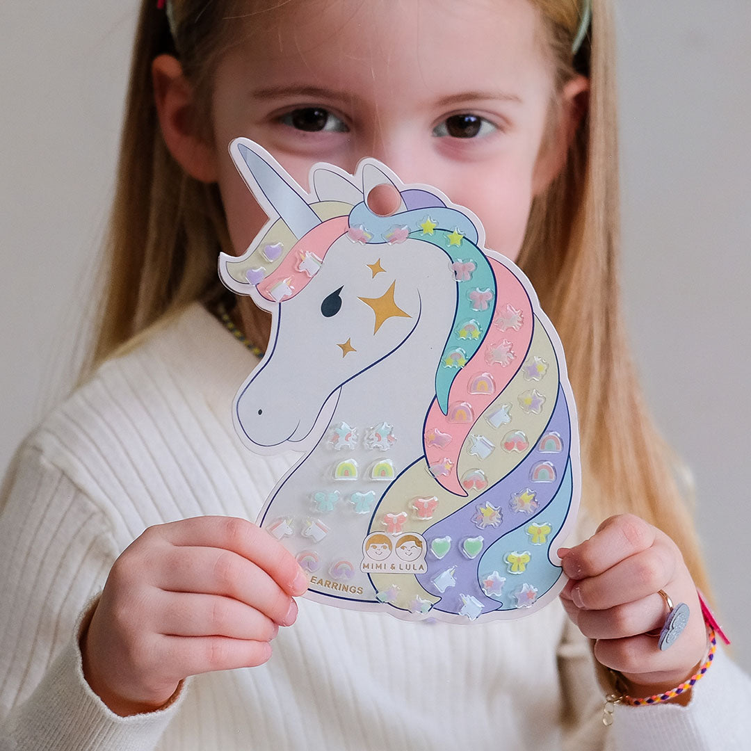 mimi & lula plakoorbellen unicorn - 25 paar | 188005-23 | 2