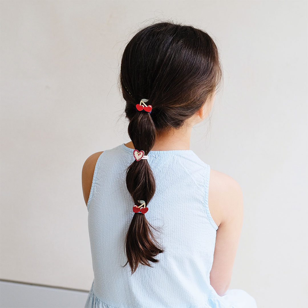 mimi & lula haarelastiekjes red cherries mini - 6 st | 182068-14 | 3