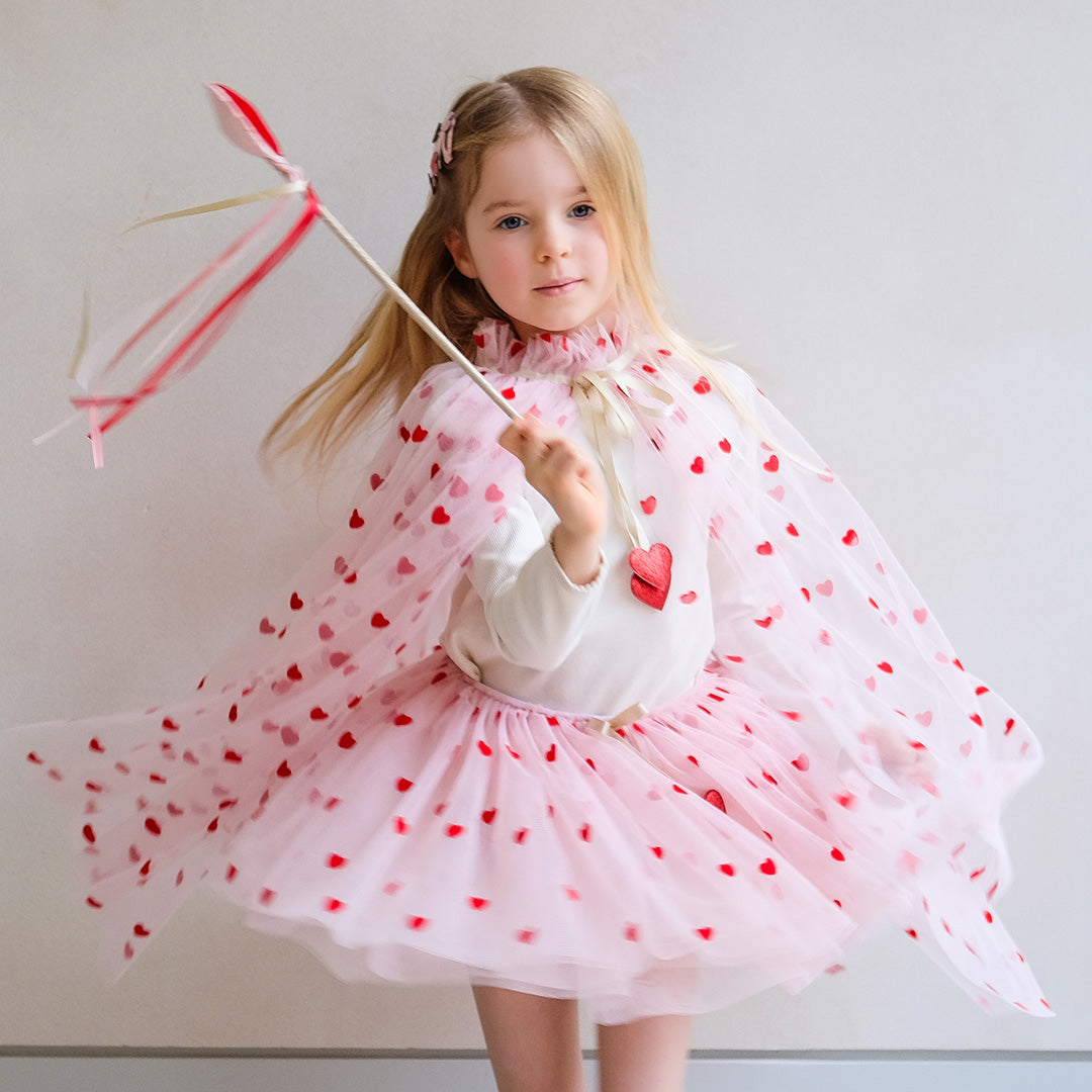 mimi & lula verkleedrok heart - pink multi | 185002-27 | 2
