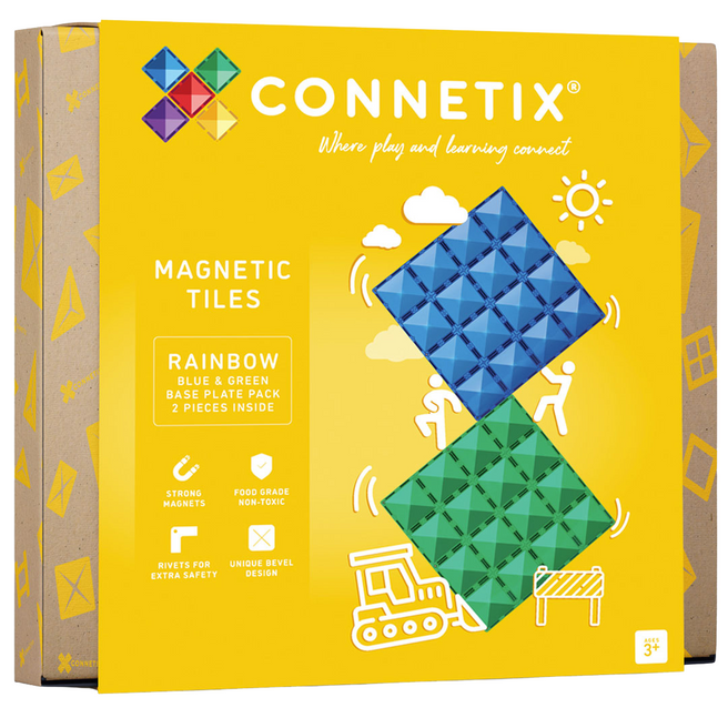 connetix uitbreidingsset bodemplaten - green-blue - 2st    | CON-EU-2BP | 20