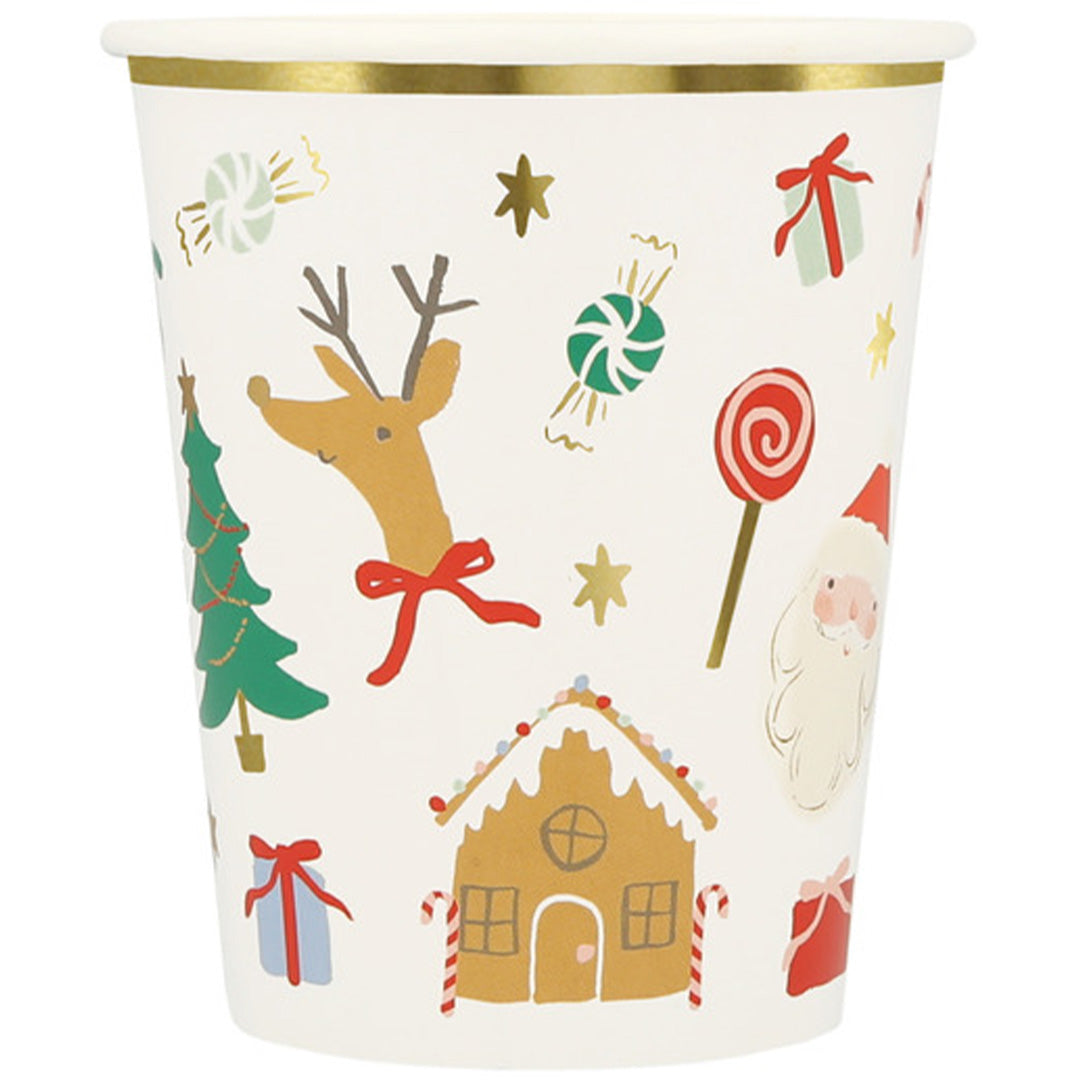 meri meri bekers jolly christmas - 8st | 270103 | 2