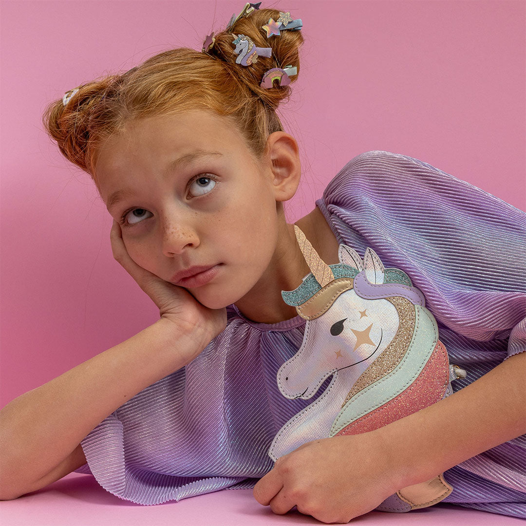 mimi & lula haarclipjes dreamy unicorn mini clips - 8 st | MIMI182001-23 | 2