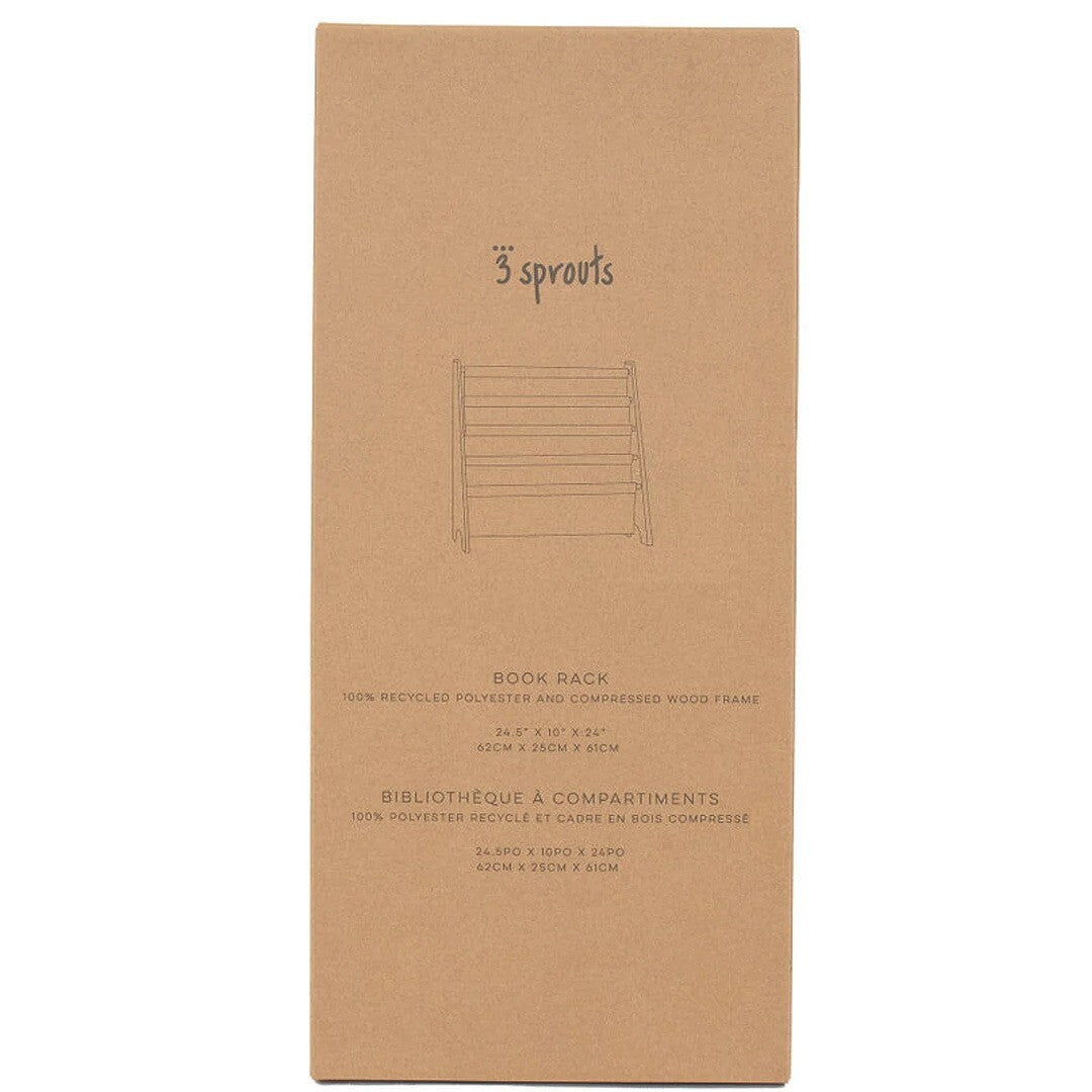 3 sprouts kinderboekenrek beige | 107-016-019 | 3
