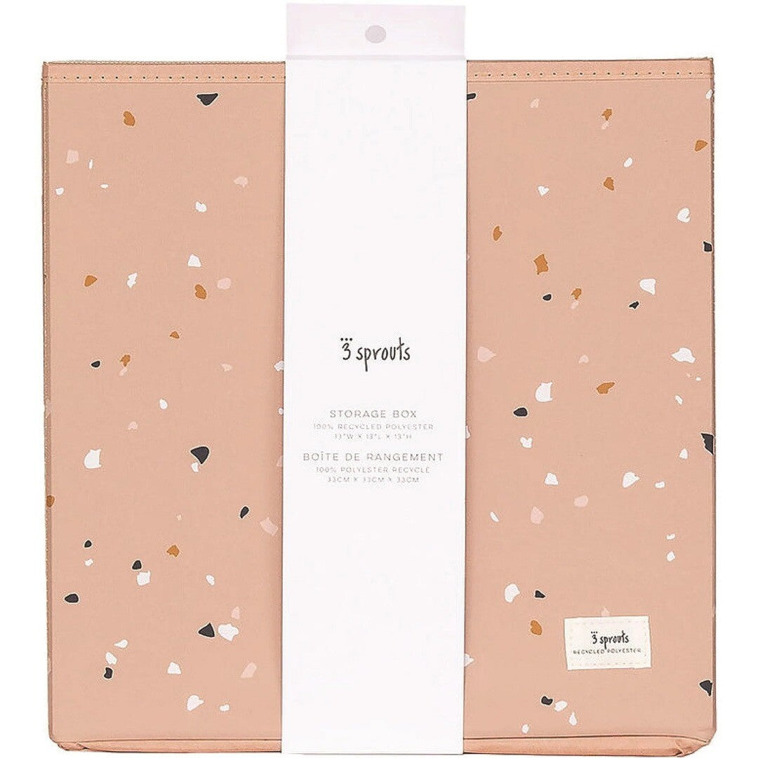 3 sprouts opbergdoos clay terrazzo | 107-002-028 | 3
