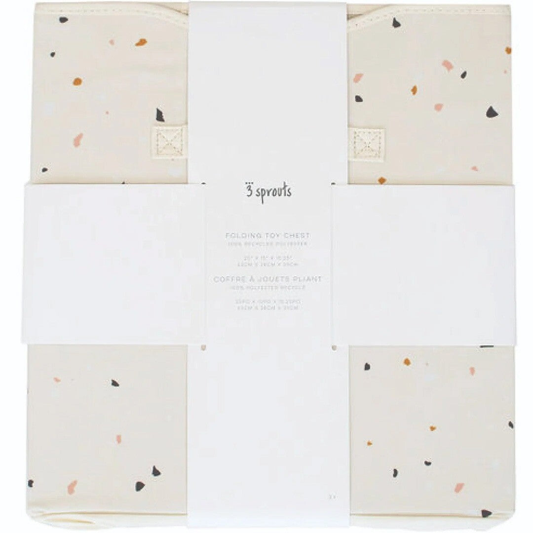 3 sprouts opbergdoos met deksel cream terrazzo | 107-001-024 | 2