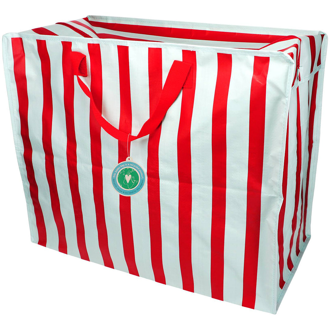 rex london jumbo opbergtas blue with red stripe | REX32264 | 1