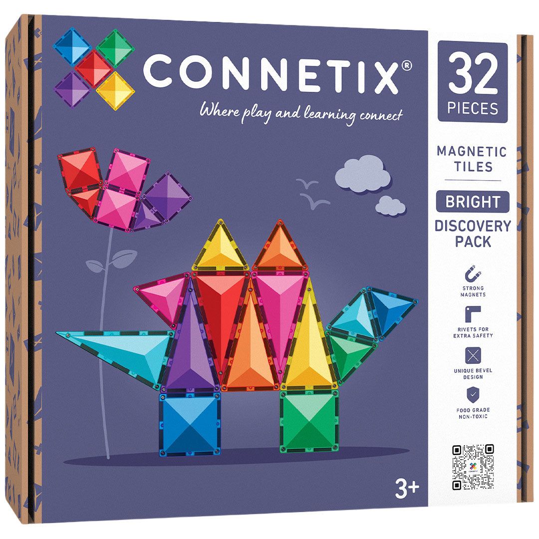 connetix magnetische tegels - bright discovery - 32st |  CT-B-00032-DP | 