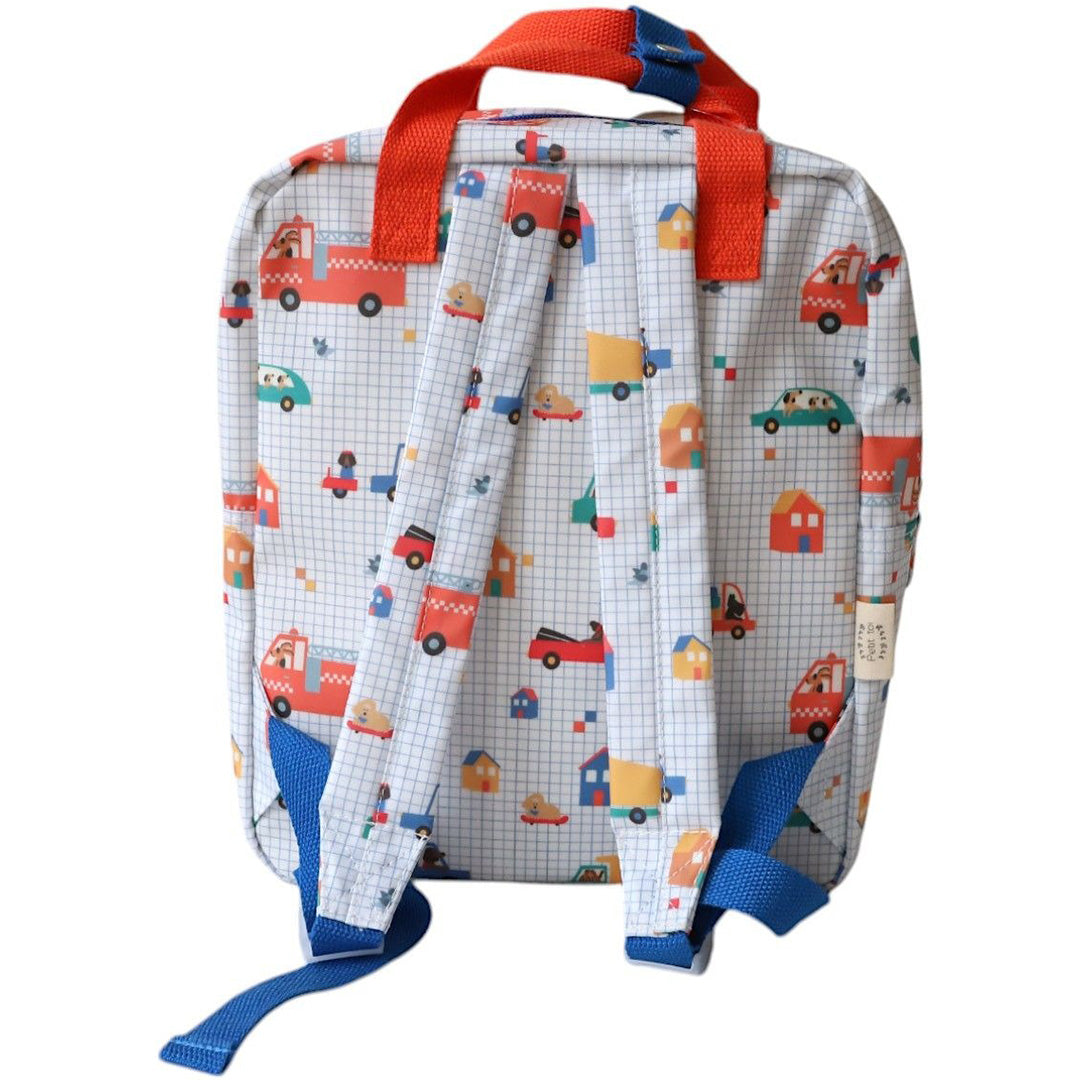 36727 | le petit souk kleuterrugzak voertuigen en auto's - 30 cm | 4