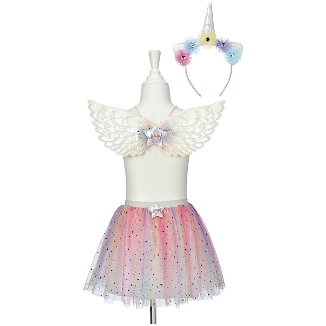 souza for kids verkleedrok celestia met diadeem en vleugels - 3-4 jaar | SOUZ101195 | 1
