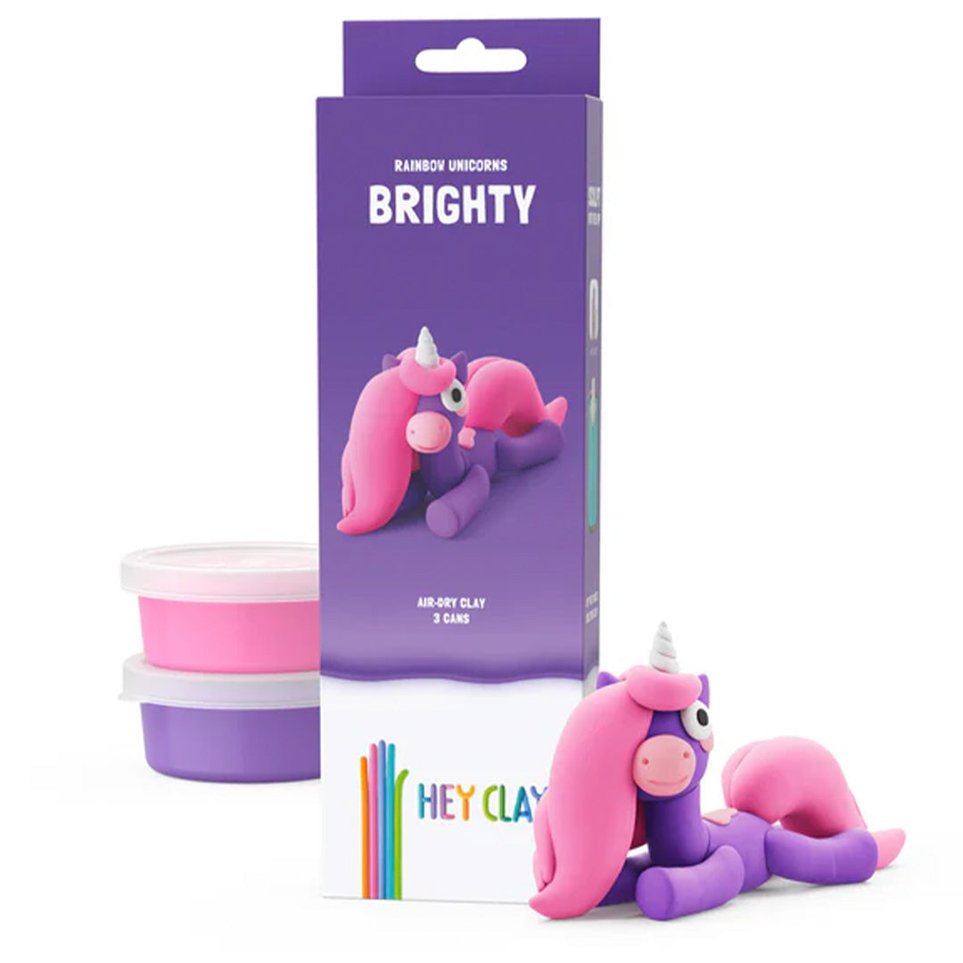 hey clay boetseerklei rainbow unicorn - brighty - 3st | 30137 | 4