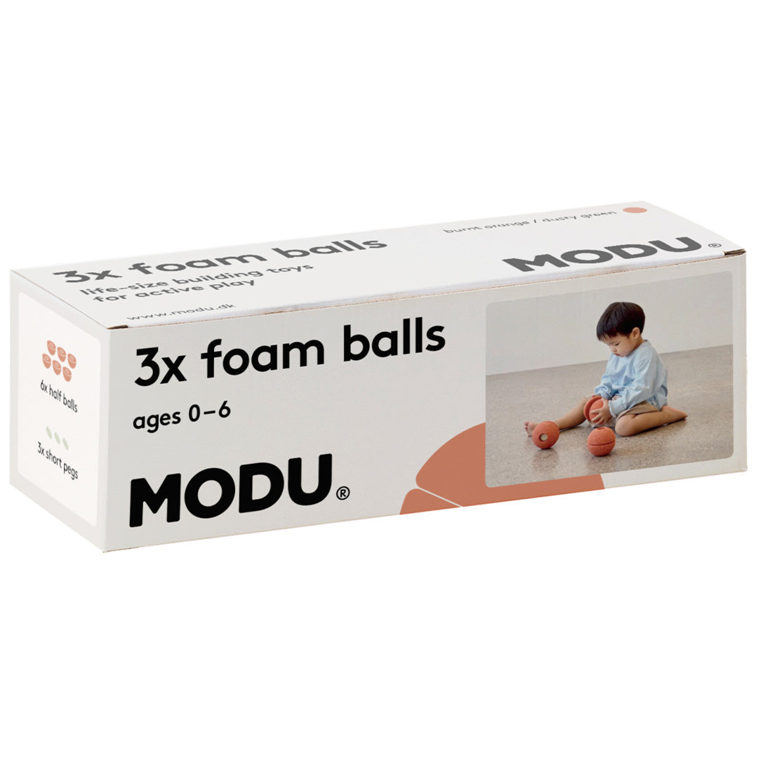 modu foam bal - burnt orange - 3st | M-ACT-3XB-BO-DG | 4