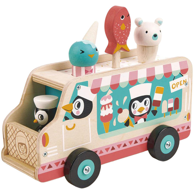 tender leaf toys speelset ijswagen pinguïn | 4608235 | 