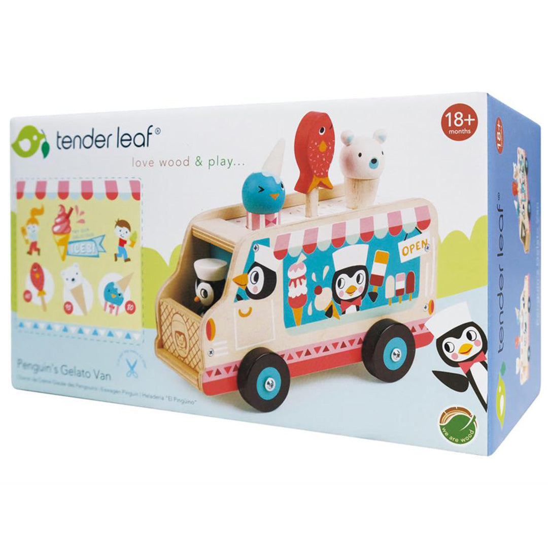 tender leaf toys speelset ijswagen pinguïn | 4608235 | 4