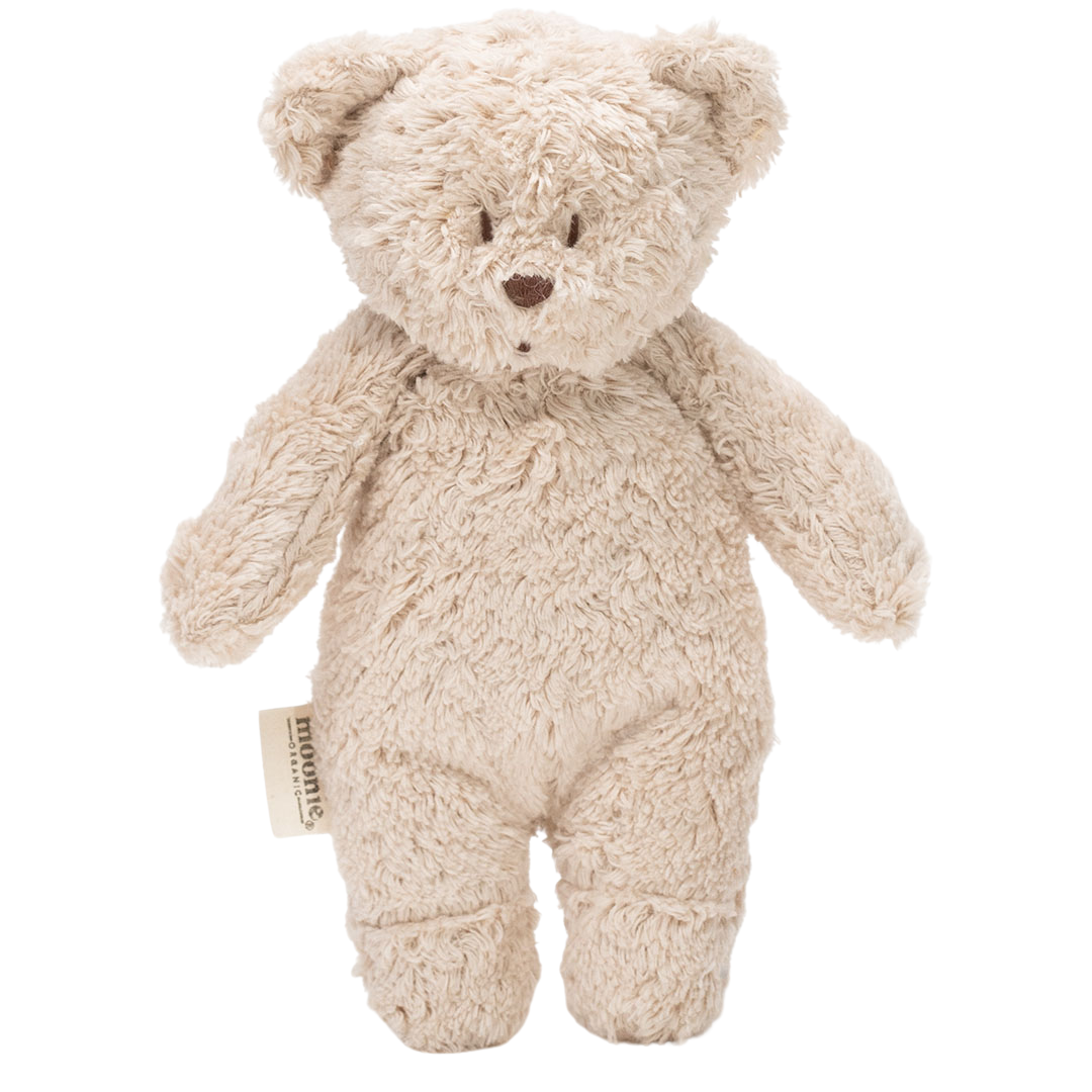 moonie sensorische knuffelbeer - sand - 21 cm
