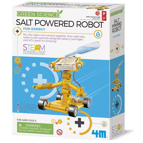 4m bouwset green science - zout water power robot  | 5663353 PR  | 4