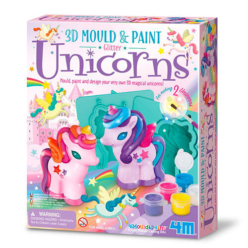 4m gips en glitterverfpakket - eenhoorn - 3d | 5664770 | 0