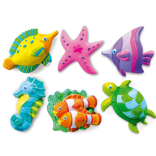 4m gips en verfpakket - zeedieren | 5603511 | 1