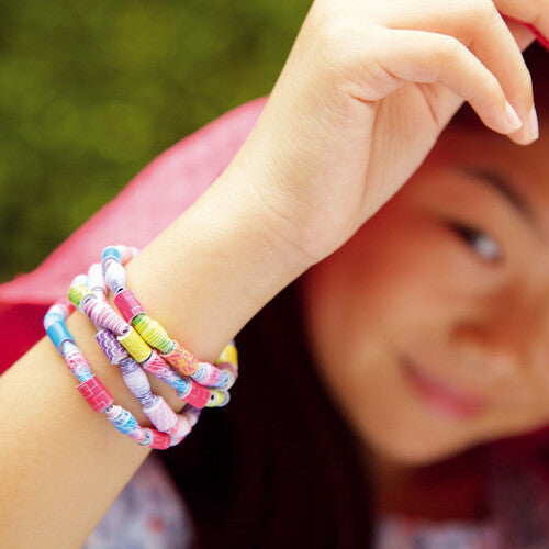 4m knutselset green creativity - papieren kralenketting  | 5664588 | 2