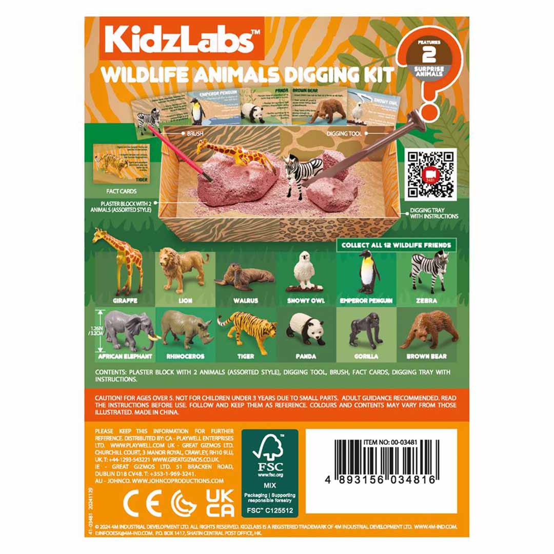 4m opgraafkit kidzlabs - wilde dieren | 5603481 |  4