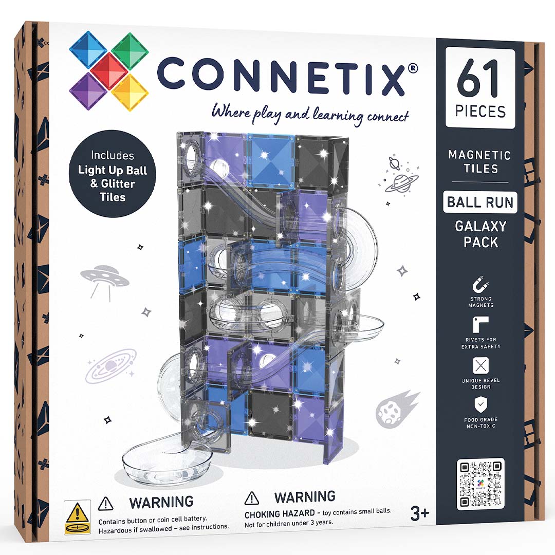 connetix magnetische tegels knikkerbaan galaxy - 61st | CT-BA-G0061-GL | 