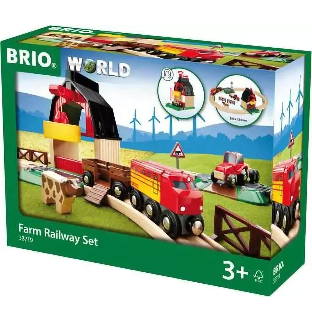 brio circuit de train - ferme - 20 pièces