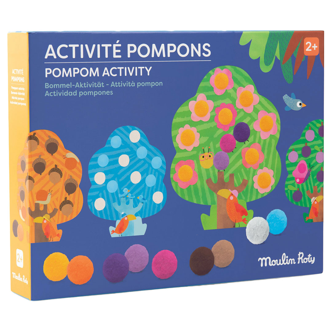 moulin roty  knutselset pompons les toupitis - bomen | 679612 | 1