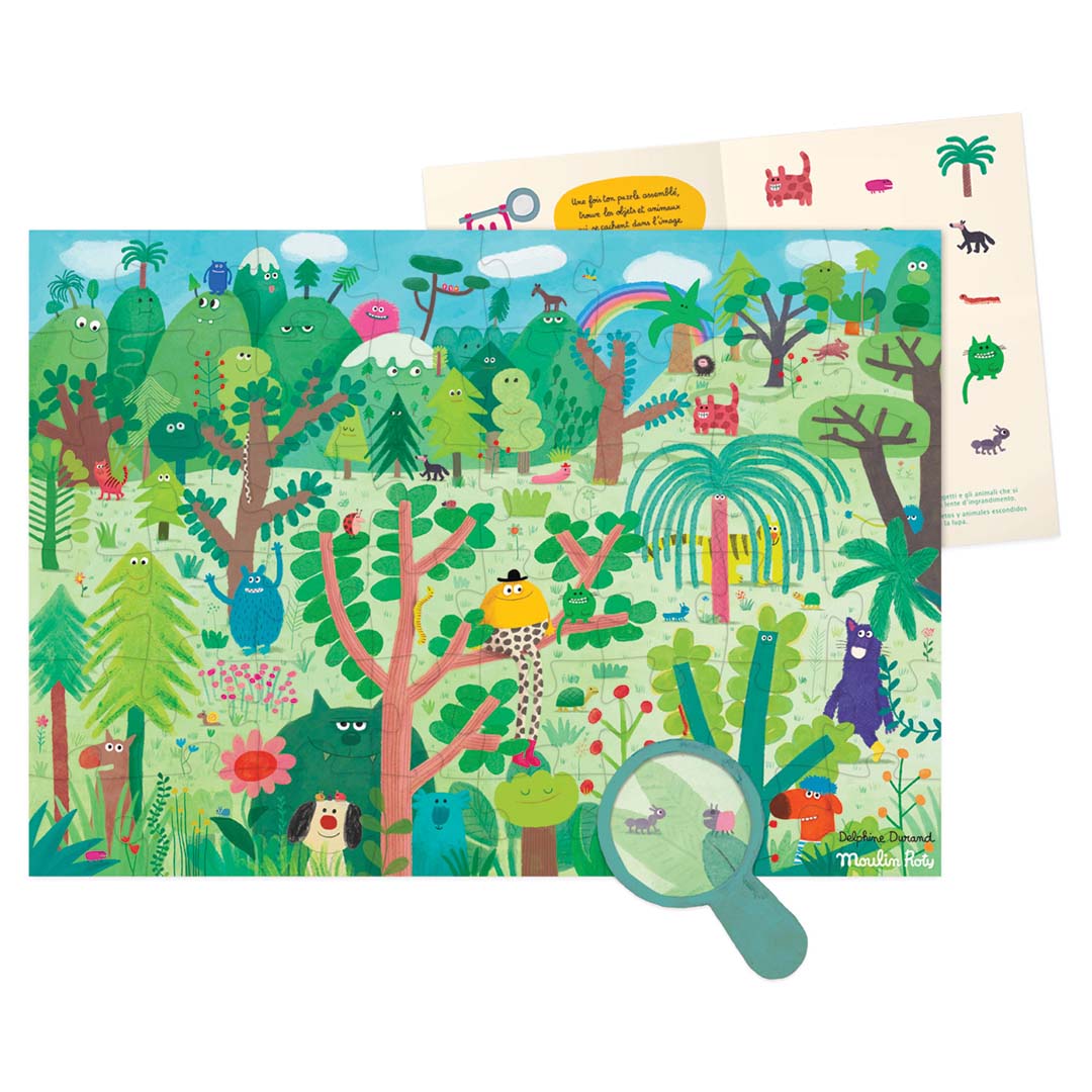moulin roty puzzel les schmouks - prachtige aarde - 48st | 716440 | 3