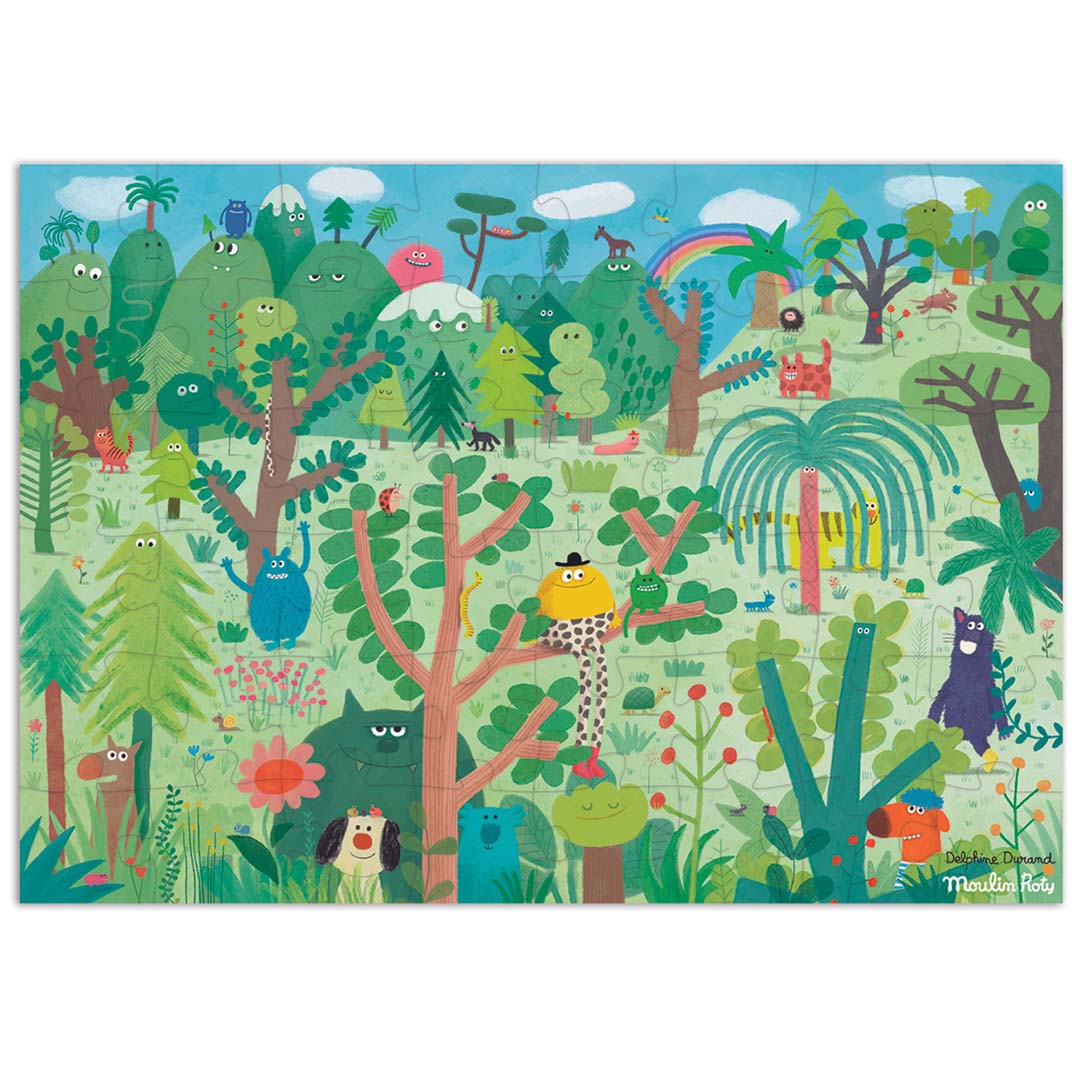 moulin roty puzzel les schmouks - prachtige aarde - 48st | 716440 | 4