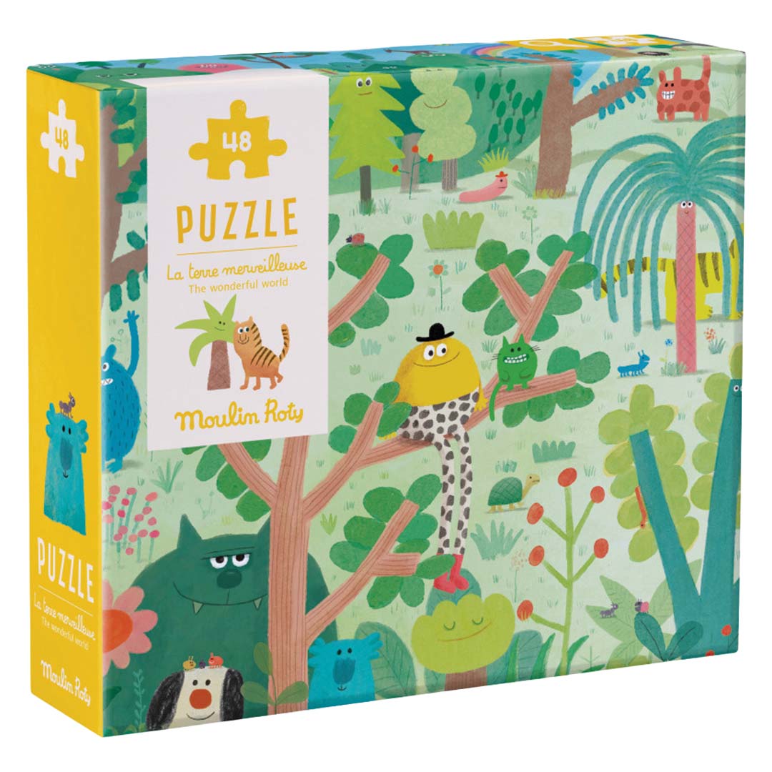 moulin roty puzzel les schmouks - prachtige aarde - 48st | 716440 | 1