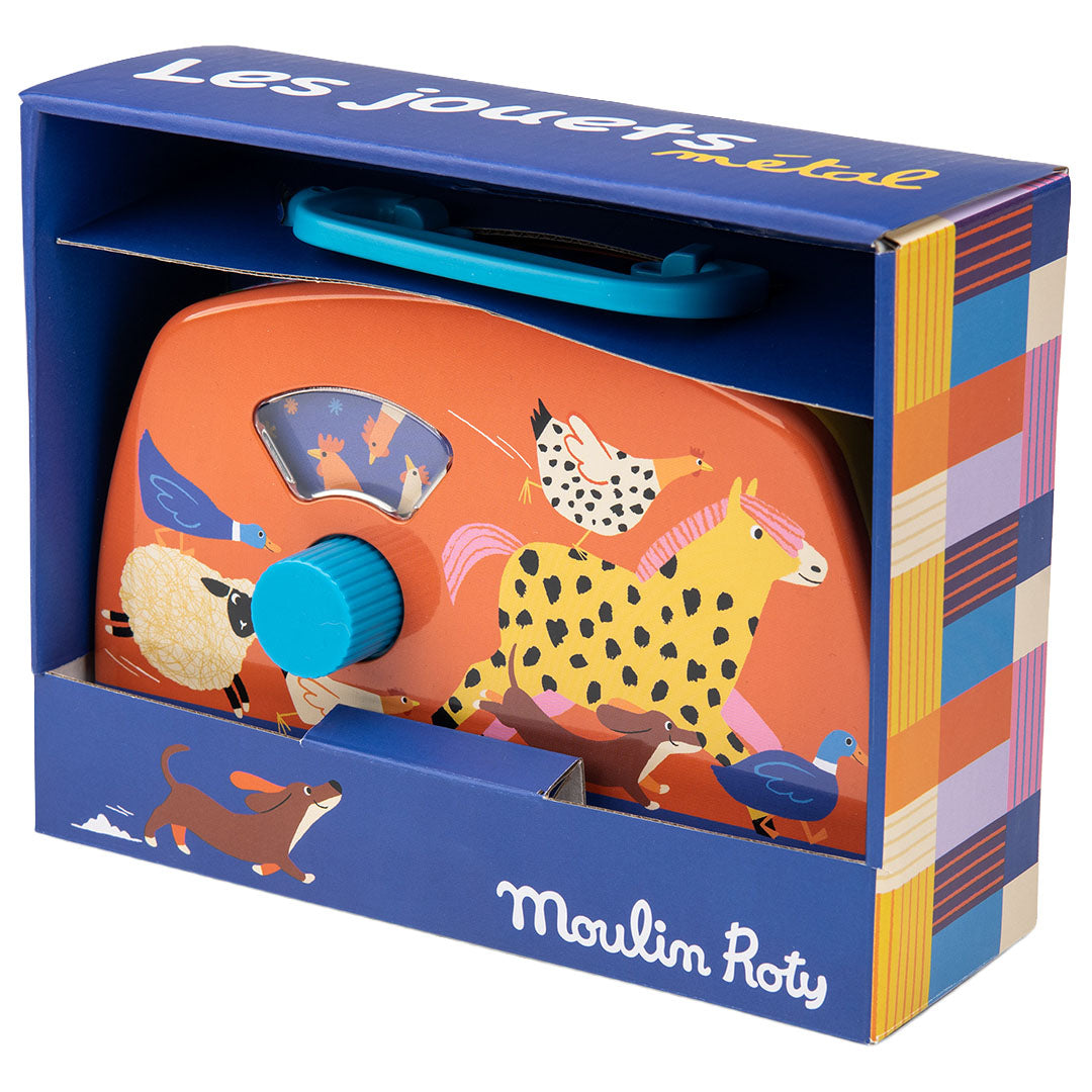 moulin roty muziekdoos radio - dieren | ROTY720500 | 2