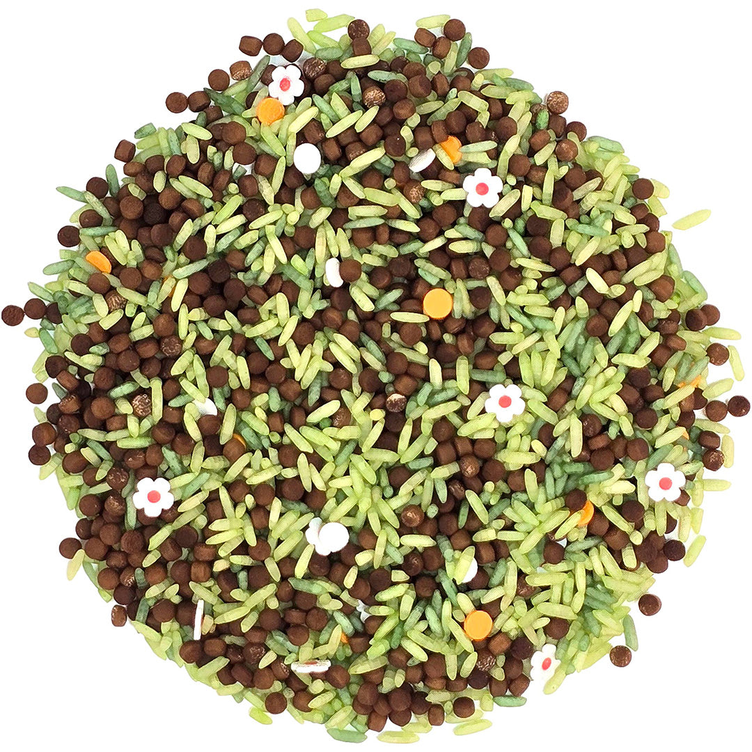 grennn color dots bloemenveld mix - 300 gram