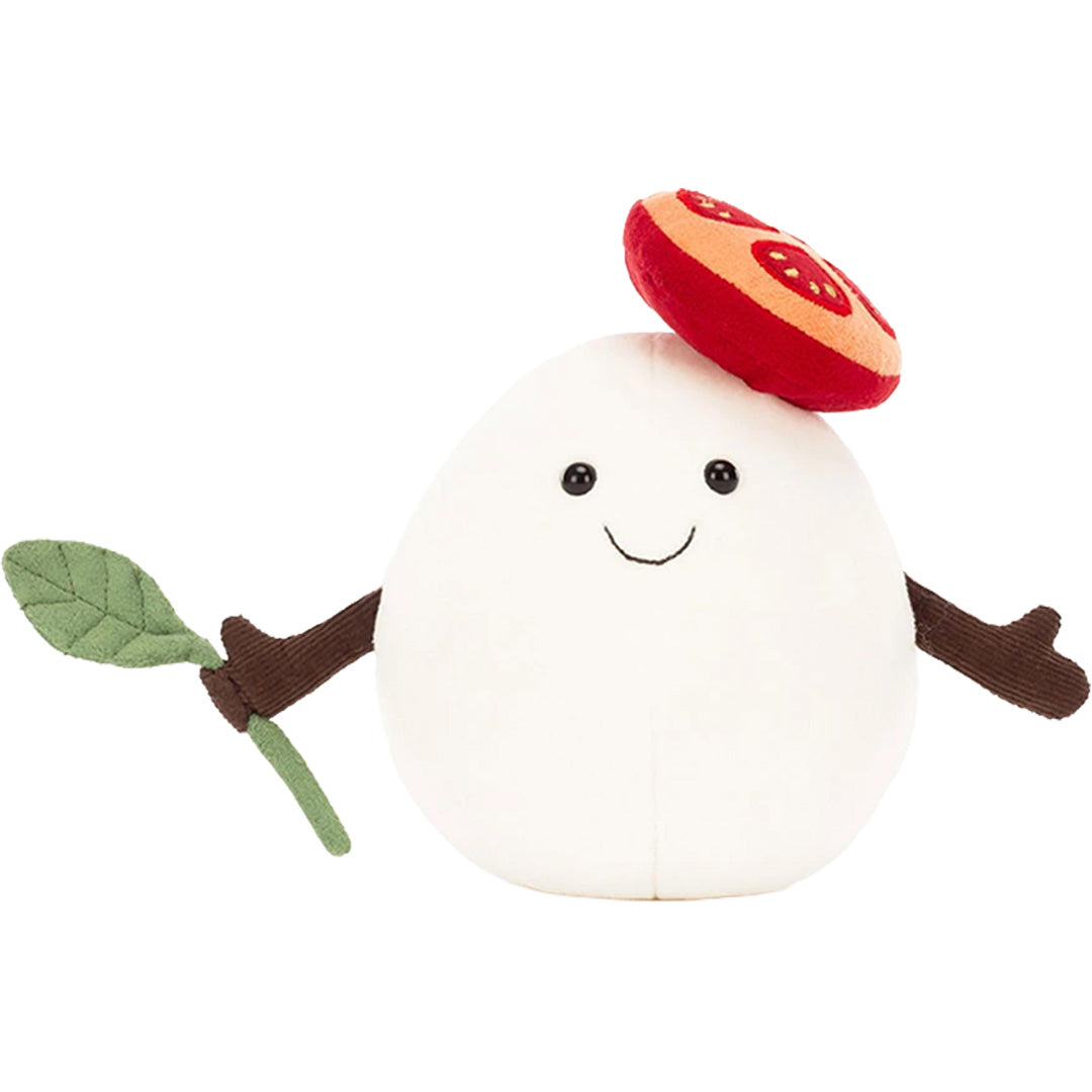 jellycat amuseables knuffelmozzarella - 14 cm | A2MOZZ | 