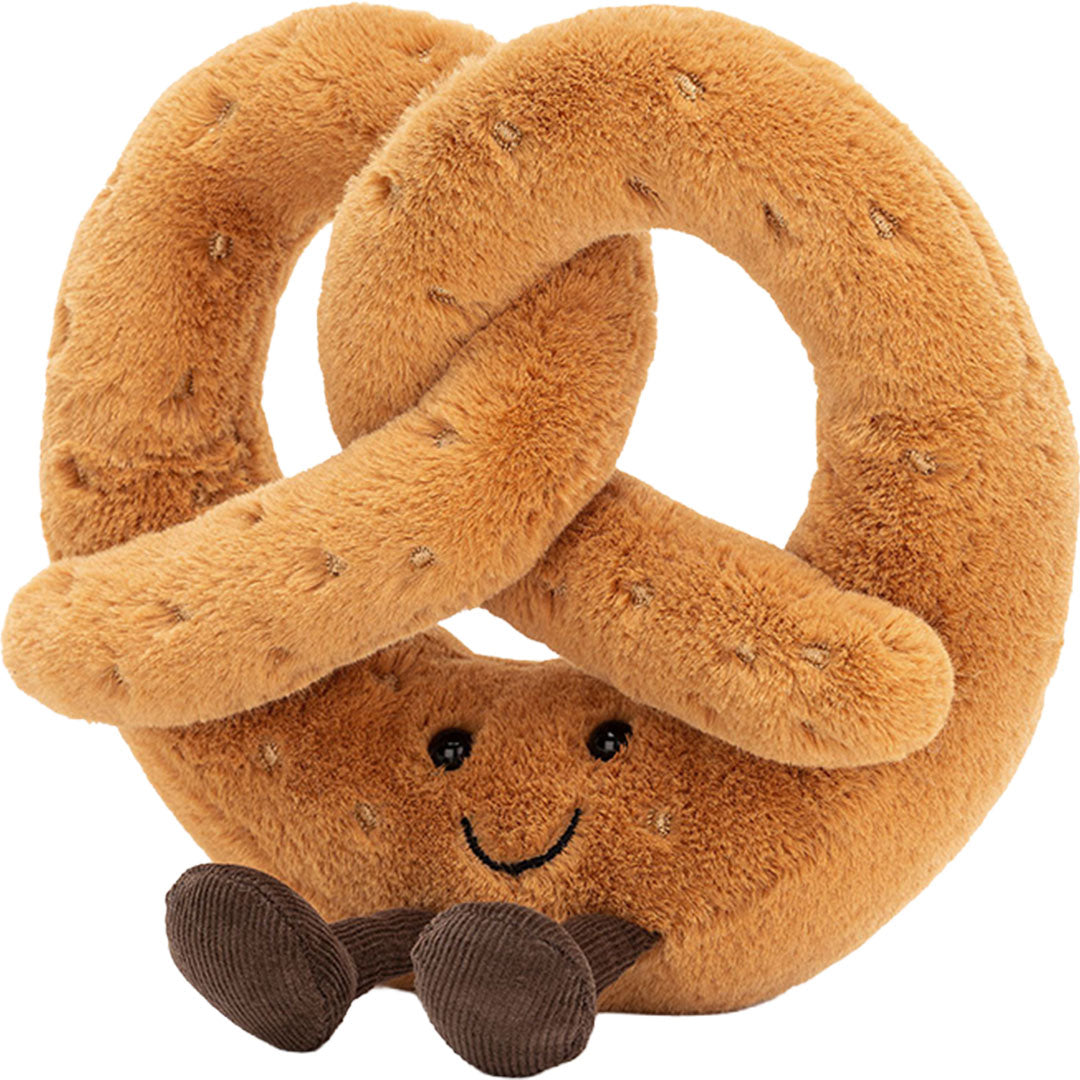 jellycat amuseables knuffelpretzel - 18 cm | A2PRET | 