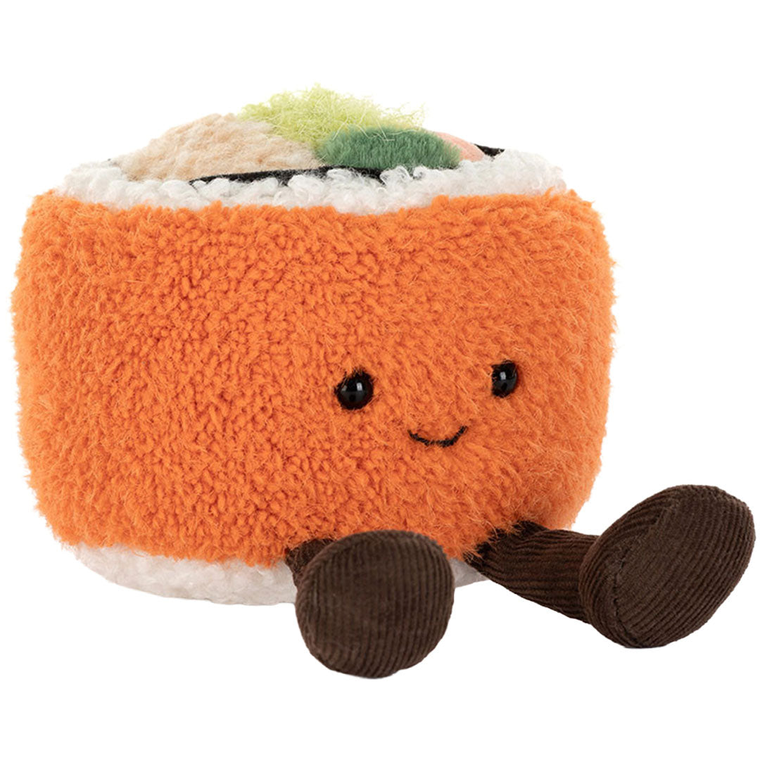 jellycat amuseables knuffelsushi codhi californian roll - 9 cm | A4CAL | 