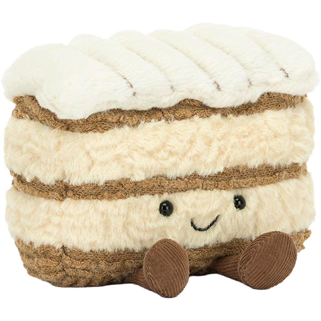 jellycat amuseables knuffelcake milie mille-feuille - 12 cm | A6MF | 