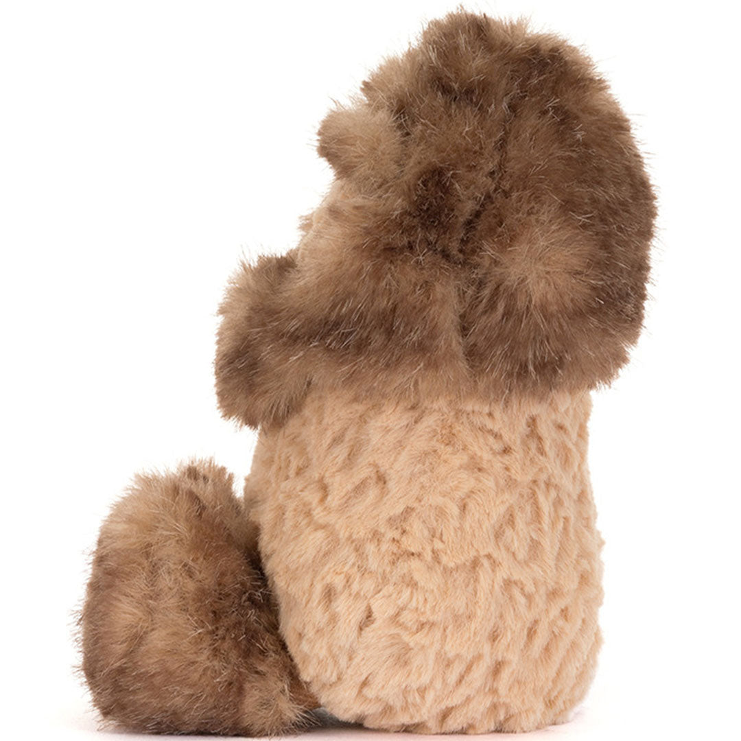 Achteraanzicht van de Jellycat pluchen knuffelpinda yeti.